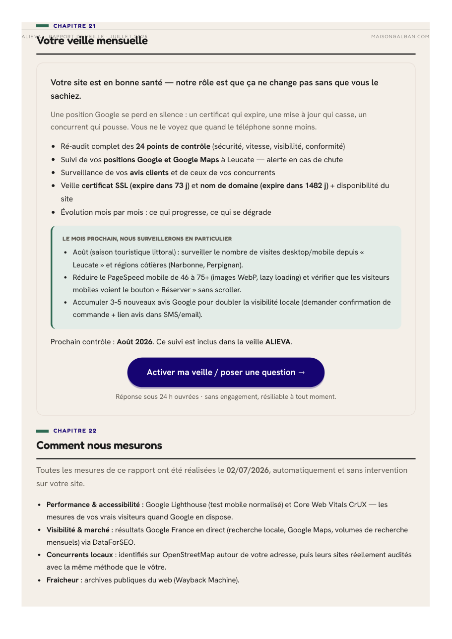 Page 13 du rapport