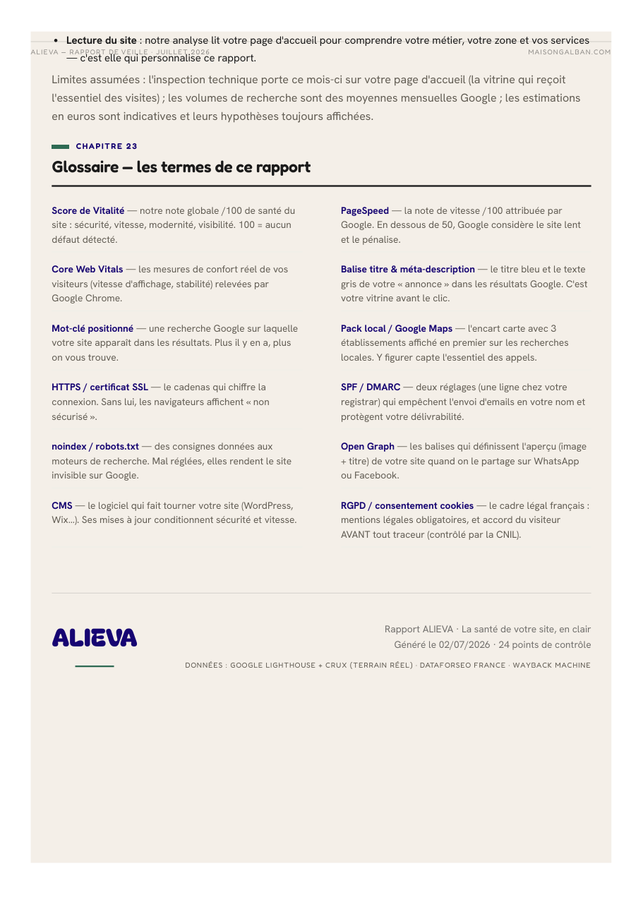 Page 14 du rapport